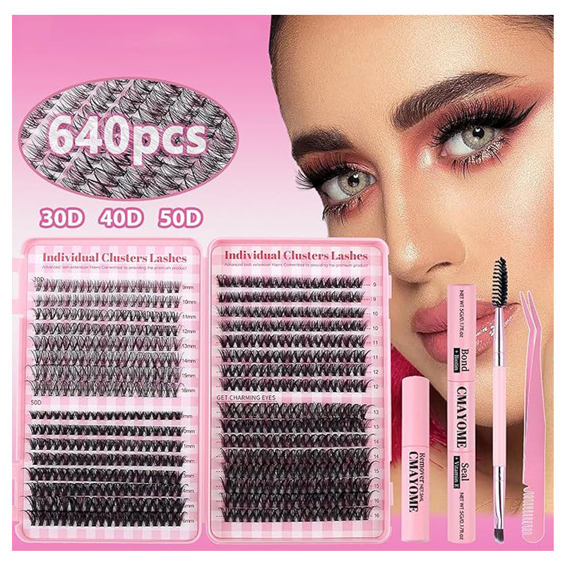 Kit 640 Cils en Touffes DIY – 30D/40D/50D, Colle &amp; Accessoires Inclus 👁️✨ Yiwu Ruijia Auto Supplies Co., Ltd.