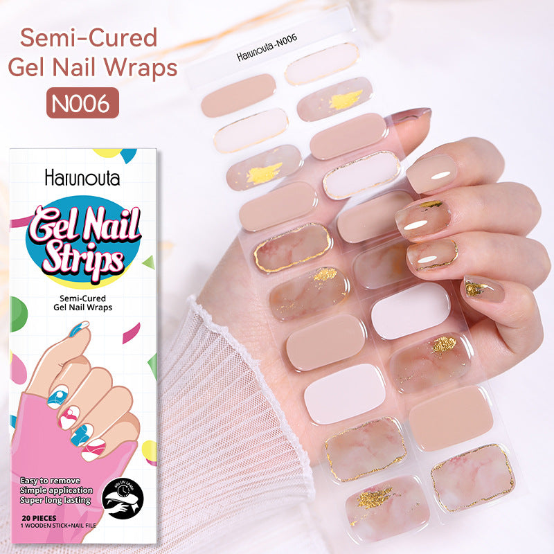 Kit 20 Patchs Gel Ongles – Designs Cartoon, Marbre, Étoilé & Carreaux 💅✨ Yiwu Ruijia Auto Supplies Co., Ltd.