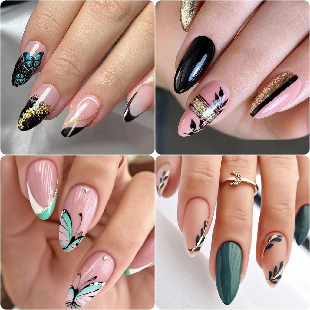 Set Faux Ongles French Ciel Étoilé – Style Européen &amp; Américain, Prêts à Porter 💅⭐✨ Yiwu Ruijia Auto Supplies Co., Ltd.