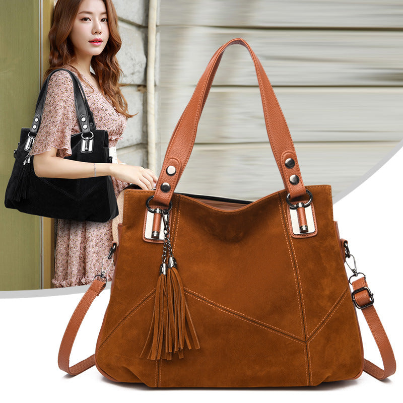 Sac à Main Velours Rétro – Surpiqûres, Patchwork &amp; Multi-Poches, 4 Coloris 👜✨ Yiwu Ruijia Auto Supplies Co., Ltd.