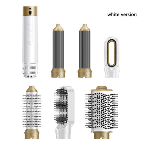 Brosse Soufflante 6 en 1 – 1000W, Étui Cuir, Blanc ou Bleu Foncé 💇♀️✨ Yiwu Ruijia Auto Supplies Co., Ltd.
