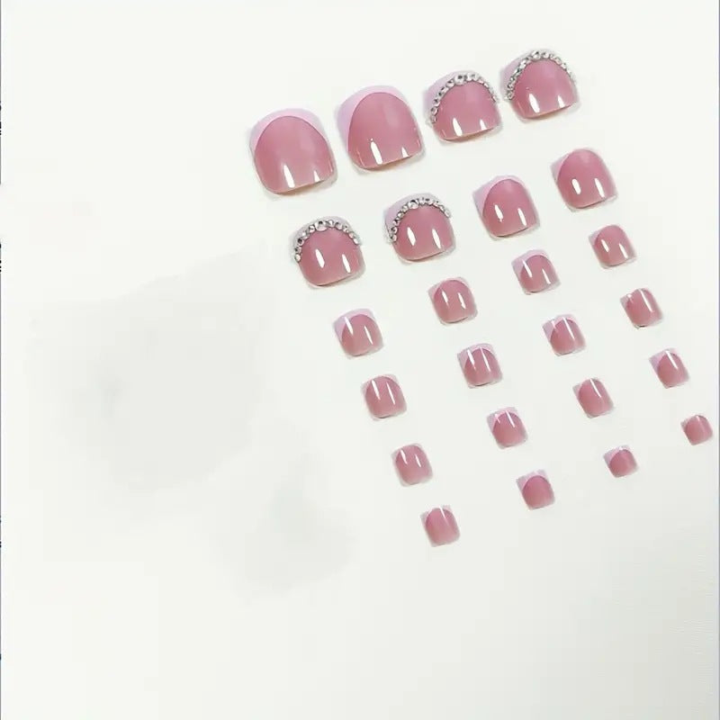 10 Faux Ongles French Classique – Détachables, Kit Complet 5 en 1 💅✨ Yiwu Ruijia Auto Supplies Co., Ltd.