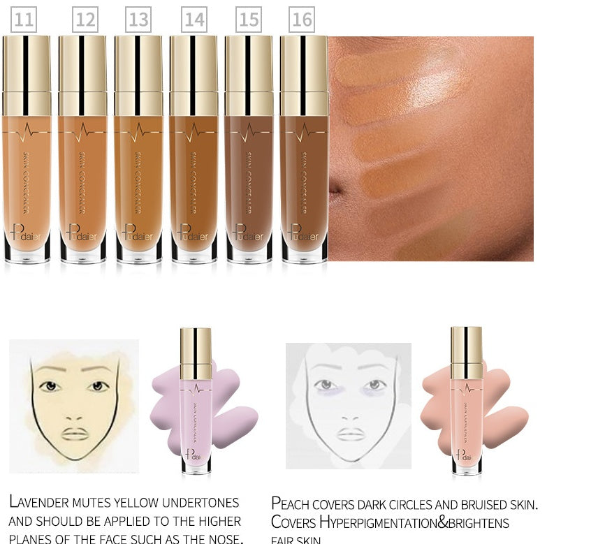 Pudaier foundation Professional Moisturizer Face Base MakeUp Long Lasting Convenient Concealer Makeup Cosmetic Concealer Yiwu Ruijia Auto Supplies Co., Ltd.