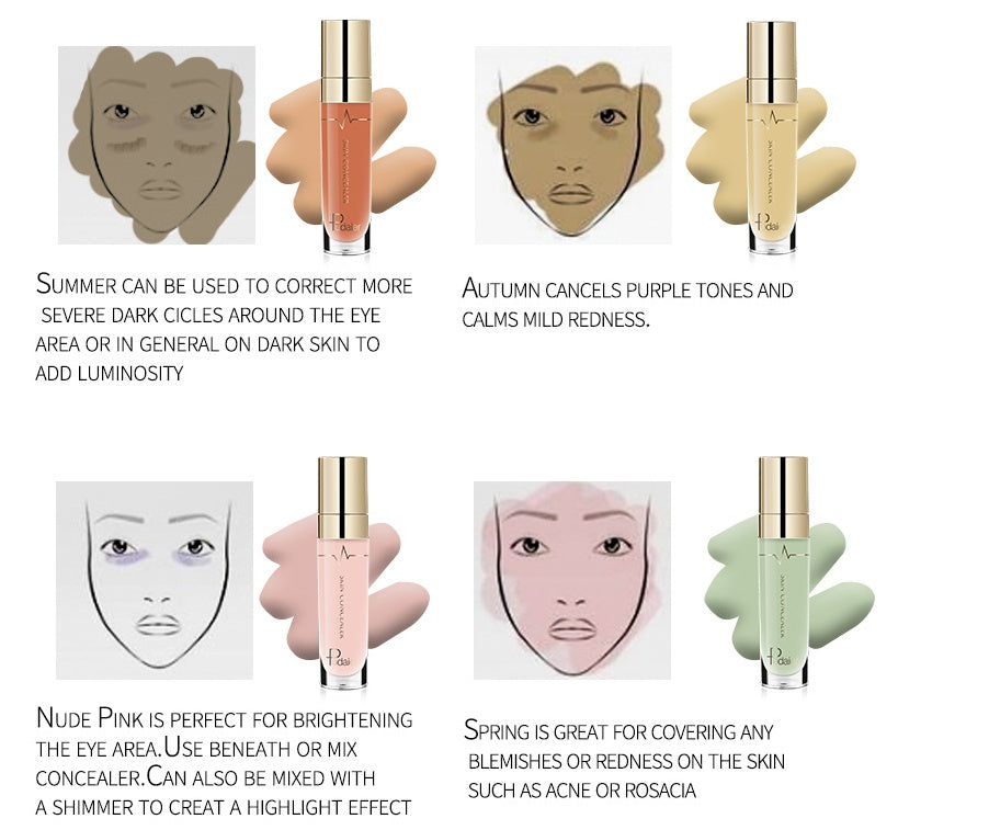 Pudaier foundation Professional Moisturizer Face Base MakeUp Long Lasting Convenient Concealer Makeup Cosmetic Concealer Yiwu Ruijia Auto Supplies Co., Ltd.