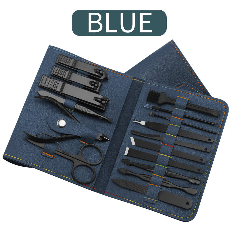 Kit Manucure &amp; Pédicure 16 Pièces – Acier Inoxydable &amp; Coffret Cuir PU 💅✨ Yiwu Ruijia Auto Supplies Co., Ltd.