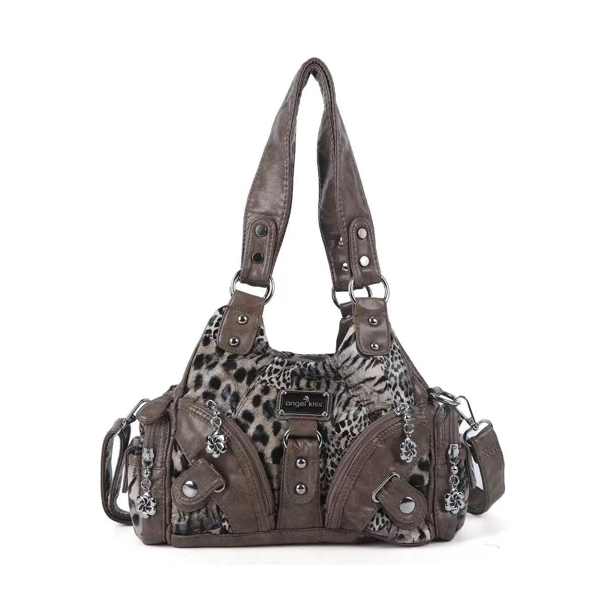 Sac Bandoulière Léopard Post-Apocalyptique – Style Edgy &amp; Tendance, Jeunes Adultes 👜🐆✨ Yiwu Ruijia Auto Supplies Co., Ltd.