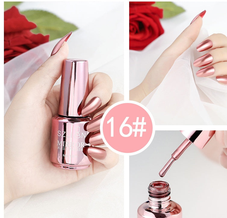 Vernis à Ongles Effet Miroir – 12 Couleurs Chromées & Métalliques 💅✨ Yiwu Ruijia Auto Supplies Co., Ltd.
