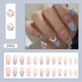 24 Faux Ongles Ballerine Longs – Bleu Mer Pétillant, French Style Instagram 💅✨ Yiwu Ruijia Auto Supplies Co., Ltd.