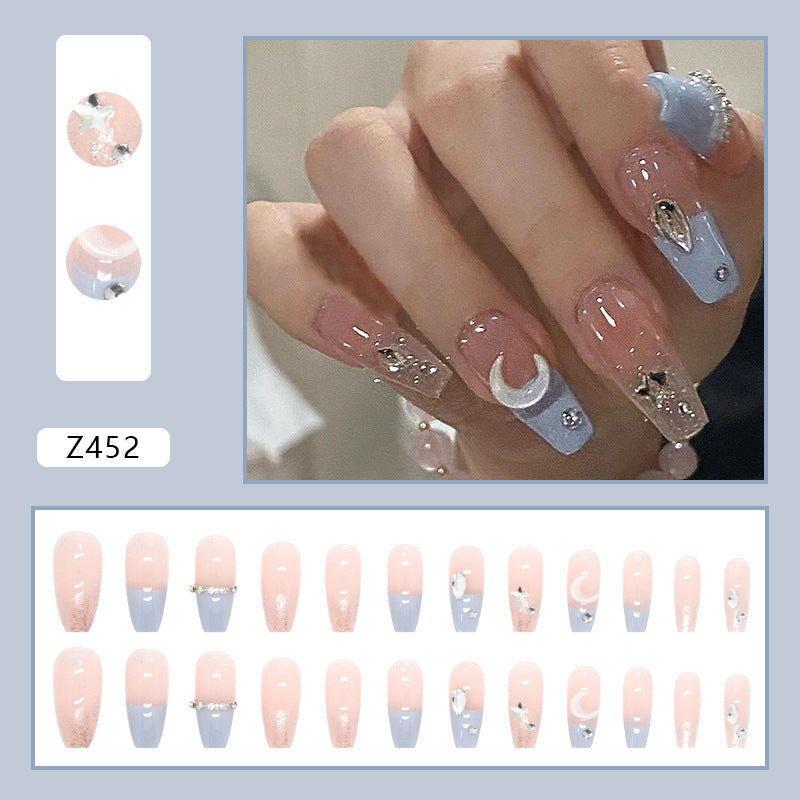 24 Faux Ongles Ballerine Longs – Bleu Mer Pétillant, French Style Instagram 💅✨ Yiwu Ruijia Auto Supplies Co., Ltd.