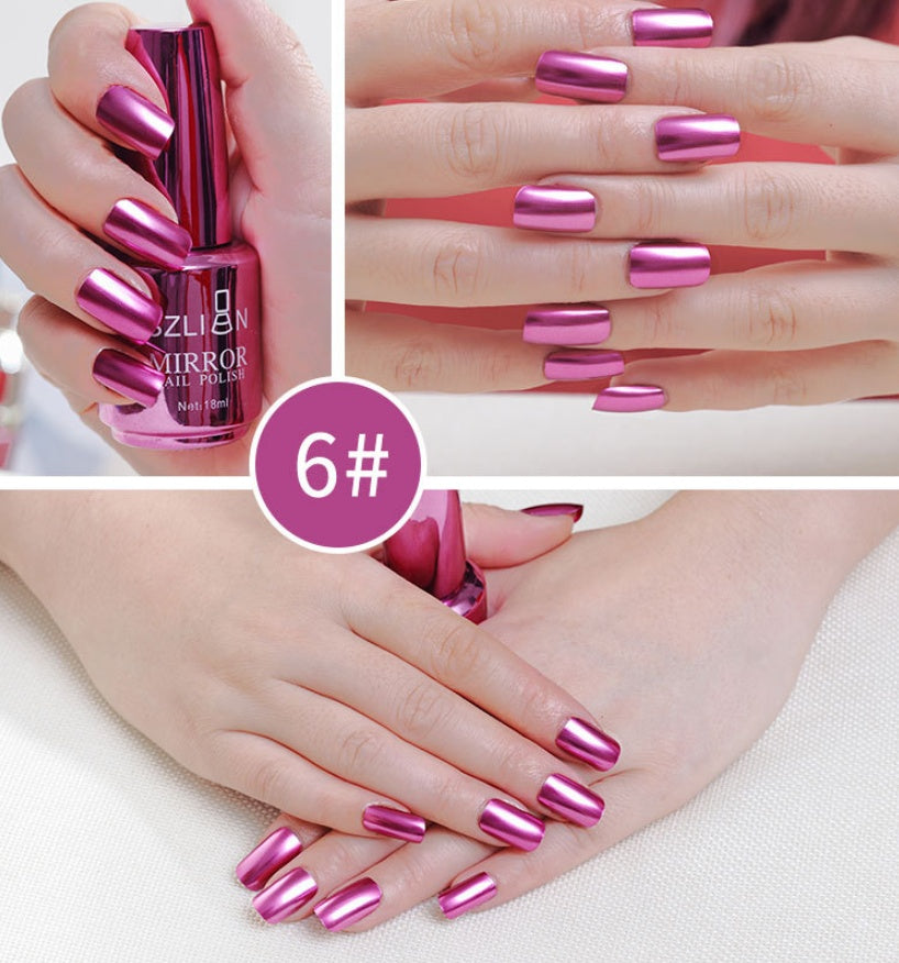 Vernis à Ongles Effet Miroir – 12 Couleurs Chromées & Métalliques 💅✨ Yiwu Ruijia Auto Supplies Co., Ltd.