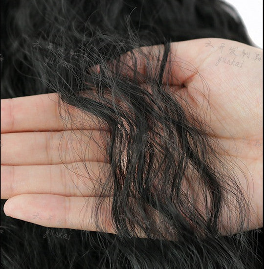 Perruque Queue de Cheval Longue Bouclée – Boucles Maïs, 56cm Fibres Haute Température 💇♀️✨ Yiwu Ruijia Auto Supplies Co., Ltd.