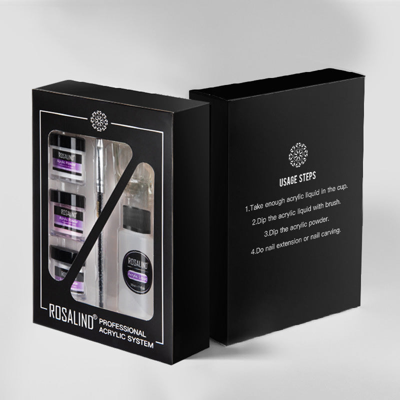Kit Acrylique Nail Extension &amp; Nail Carving – 3 Poudres + Liquide + Stylo 💅✨ Yiwu Ruijia Auto Supplies Co., Ltd.