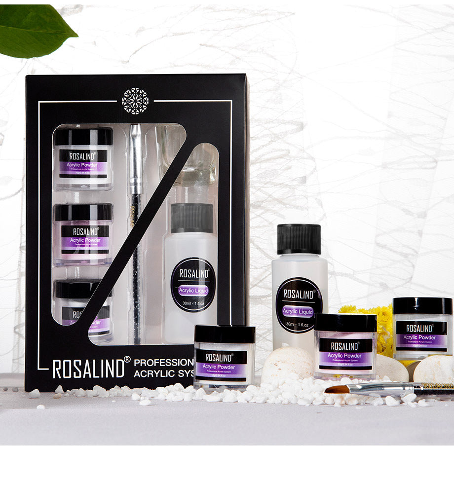 Kit Acrylique Nail Extension &amp; Nail Carving – 3 Poudres + Liquide + Stylo 💅✨ Yiwu Ruijia Auto Supplies Co., Ltd.