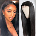 Perruque Lace Front Mi-Longue Lisse – Frange Oblique, Style Naturel 💇♀️✨ Yiwu Ruijia Auto Supplies Co., Ltd.