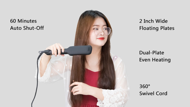 Lisseur à Cheveux 2-en-1 – Pour Cheveux Secs et Mouillés, Conducteur Écologique, Noir Yiwu Ruijia Auto Supplies Co., Ltd.