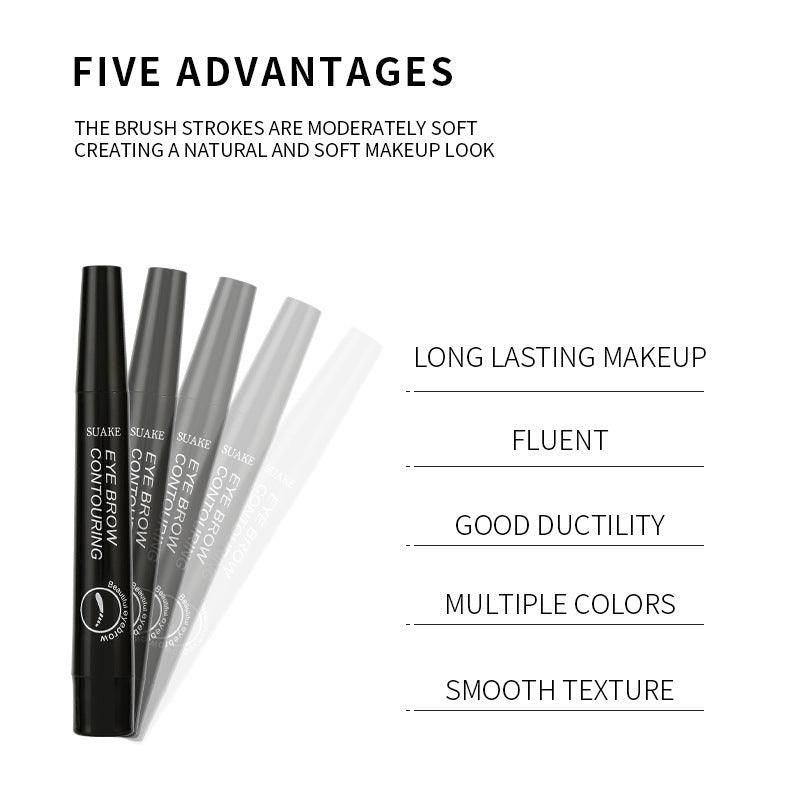 Four-Headed Bifurcated Eyebrow Pencil Lasts For A Long Time Without Smudging Yiwu Ruijia Auto Supplies Co., Ltd.
