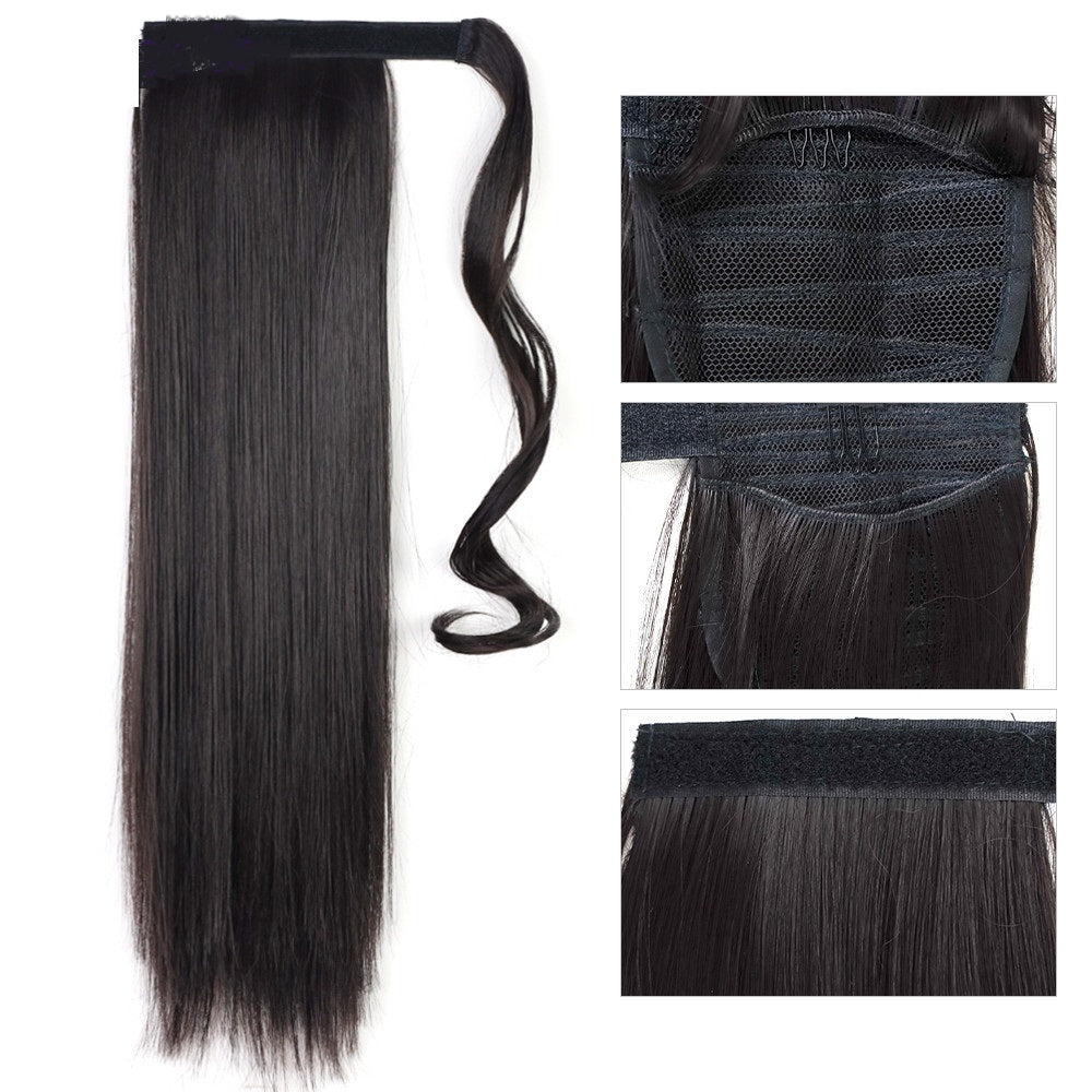 Perruque Queue de Cheval 24 Pouces – Fibres Haute Température, 6 Coloris 💇♀️✨ Yiwu Ruijia Auto Supplies Co., Ltd.