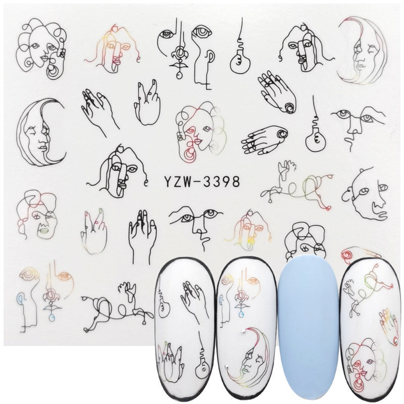 Autocollants Nail Art – Collection Platine & Or Noir, Sans Colorant 💅✨ Yiwu Ruijia Auto Supplies Co., Ltd.
