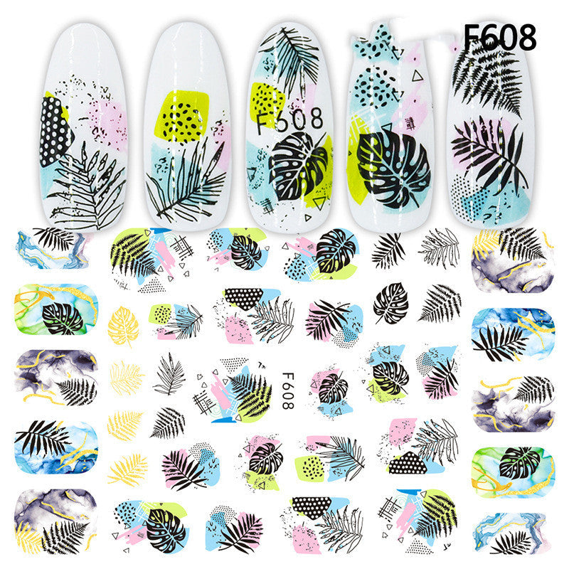 Autocollants Nail Art – Collection Platine & Or Noir, Sans Colorant 💅✨ Yiwu Ruijia Auto Supplies Co., Ltd.