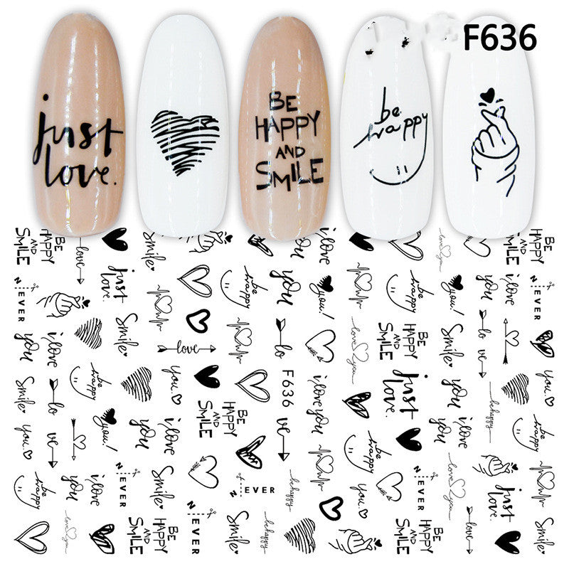 Autocollants Nail Art – Collection Platine & Or Noir, Sans Colorant 💅✨ Yiwu Ruijia Auto Supplies Co., Ltd.