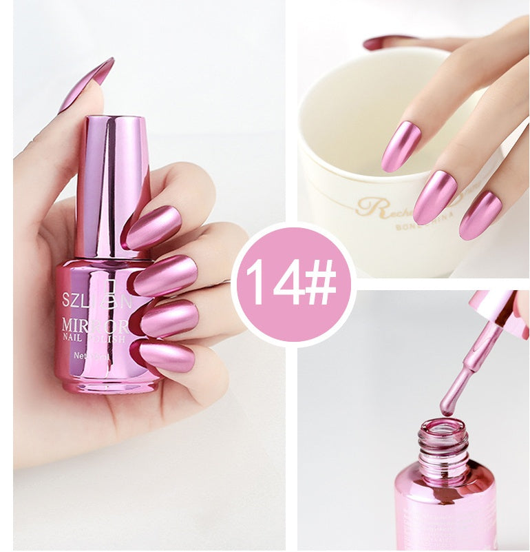 Vernis à Ongles Effet Miroir – 12 Couleurs Chromées & Métalliques 💅✨ Yiwu Ruijia Auto Supplies Co., Ltd.