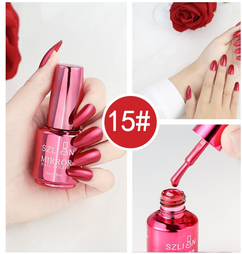 Vernis à Ongles Effet Miroir – 12 Couleurs Chromées & Métalliques 💅✨ Yiwu Ruijia Auto Supplies Co., Ltd.