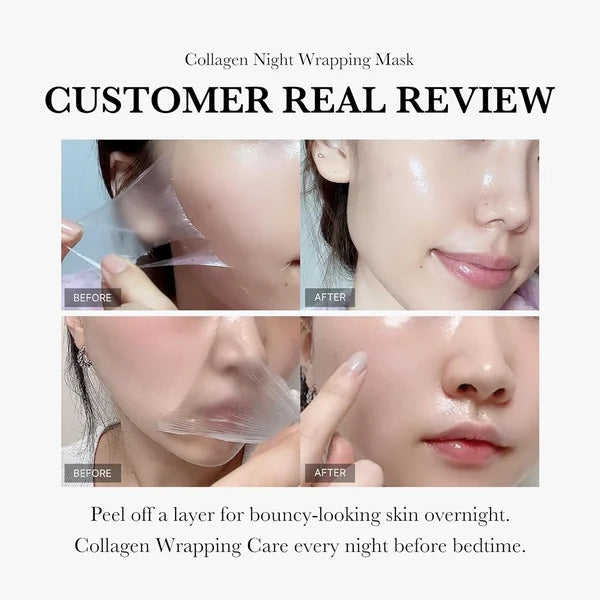 Face Night Mask Collagen Wrapping Mask Natural Ingredients Firming Elasticity & Hydration Anti-wrinkle For Skin Care Yiwu Ruijia Auto Supplies Co., Ltd.