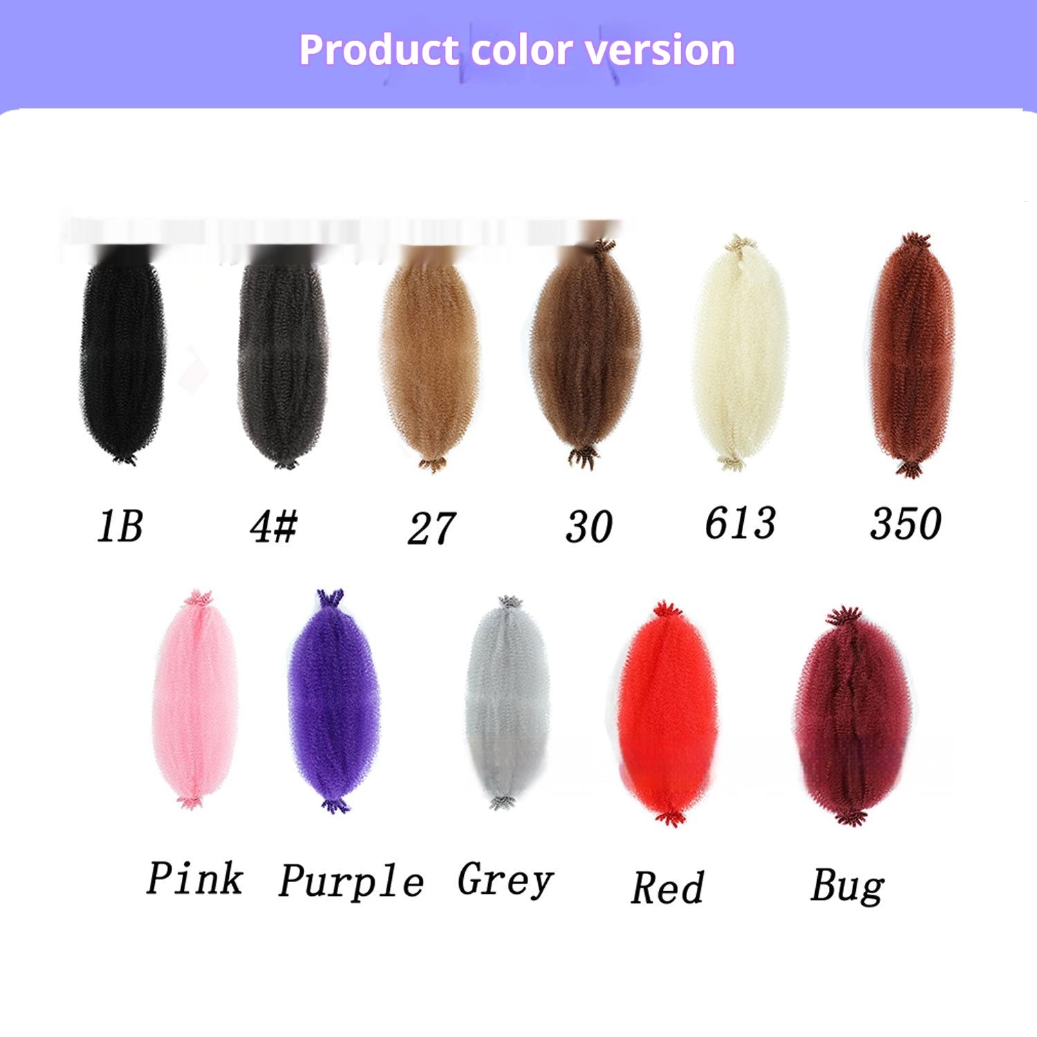 Extension Cheveux Keke Fluffy – Fibres Haute Température, 10 Couleurs & 3 Longueurs 💇‍♀️✨ Yiwu Ruijia Auto Supplies Co., Ltd.