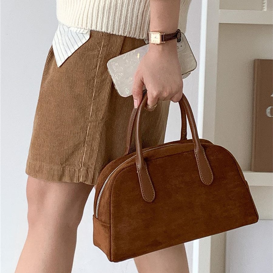Sac à Main Velours Suède – Matelassé, Style Minimaliste Urbain, 5 Coloris 👜✨ Yiwu Ruijia Auto Supplies Co., Ltd.
