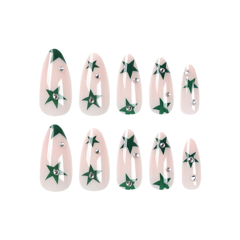 💚 Faux Ongles “Green Star Glow” – Effet Long Tube Premium Yiwu Ruijia Auto Supplies Co., Ltd.