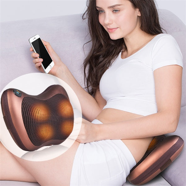 Coussin Massant Cervical & Dos – Infrarouge, Chaleur & Rotation 360° 💆‍♀️✨ Yiwu Ruijia Auto Supplies Co., Ltd.
