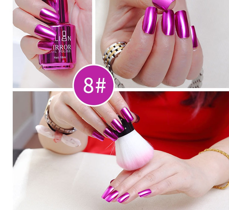Vernis à Ongles Effet Miroir – 12 Couleurs Chromées & Métalliques 💅✨ Yiwu Ruijia Auto Supplies Co., Ltd.
