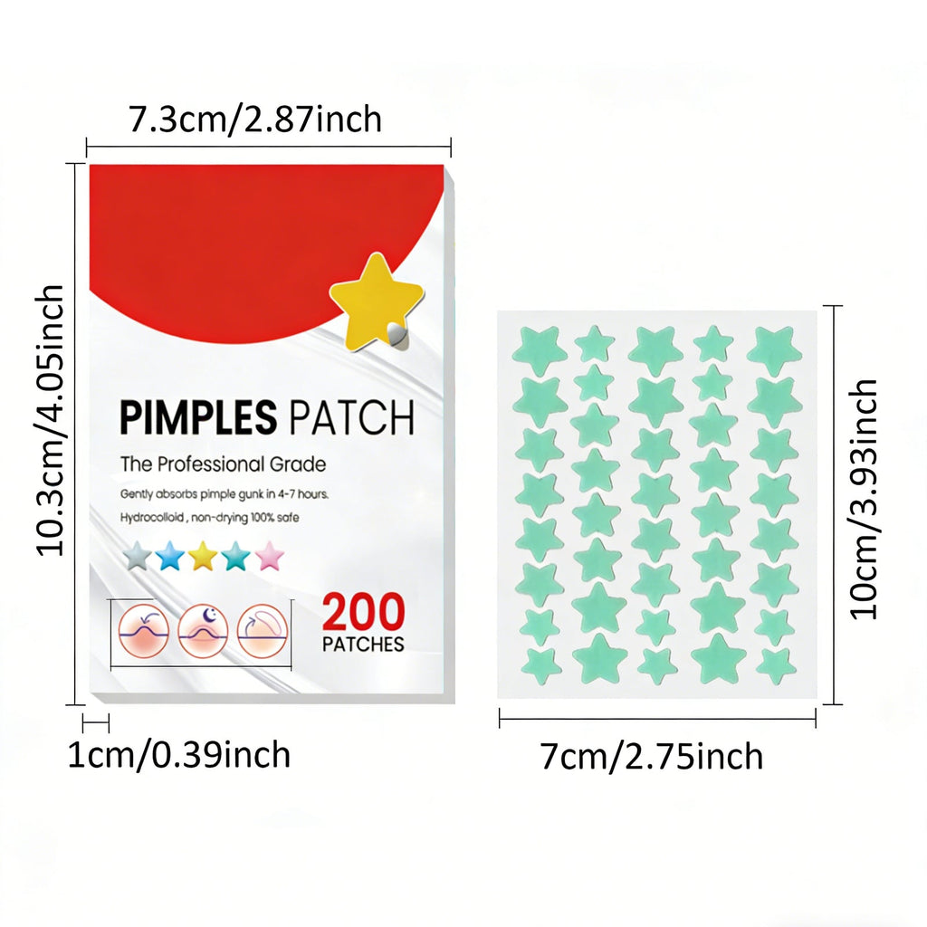 Patch Anti-Acné Réparateur – 200 Patchs Hydrocolloïdes, Tous Types de Peau 🌿✨ Yiwu Ruijia Auto Supplies Co., Ltd.