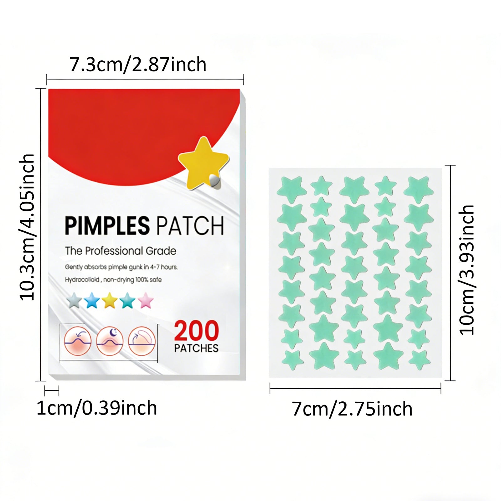 Patch Anti-Acné Réparateur – 200 Patchs Hydrocolloïdes, Tous Types de Peau 🌿✨ Yiwu Ruijia Auto Supplies Co., Ltd.
