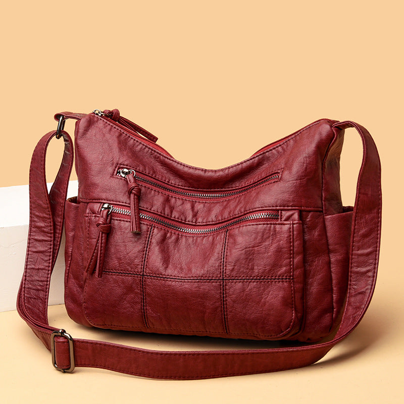 Sac à Main PU Intemporel – Poche 3D, Multi-Poches &amp; Coutures Apparentes, 4 Coloris 👜✨ Yiwu Ruijia Auto Supplies Co., Ltd.