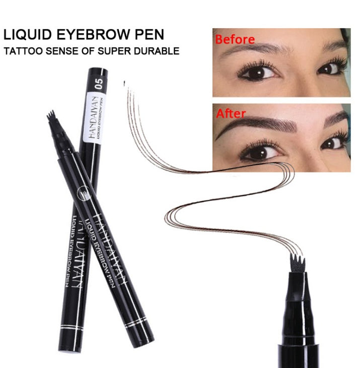 Microblading Eyebrow Pencil Waterproof Fork Tip Tattoo Pen Tinted Fine Sketch Eye Brow Pencils Long Lasting Eyebrows Yiwu Ruijia Auto Supplies Co., Ltd.