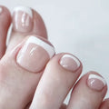 Faux Ongles Orteils French Blanc – GG081, Colle ou Gel Jelly 💅✨ Yiwu Ruijia Auto Supplies Co., Ltd.