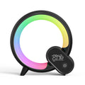 Creative Q Light Analog Sunrise Digital Display Alarm Clock Bluetooth Audio Intelligent Wake-up Q Colorful Atmosphere Light Yiwu Ruijia Auto Supplies Co., Ltd.