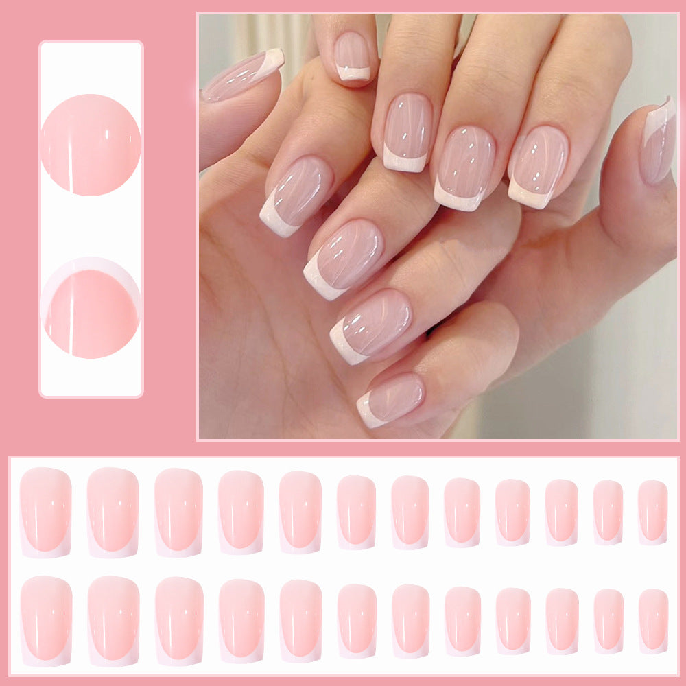 Kit 24 Faux Ongles Carrés Courts – Design Simple & Élégant, Amovibles 💅✨ Yiwu Ruijia Auto Supplies Co., Ltd.