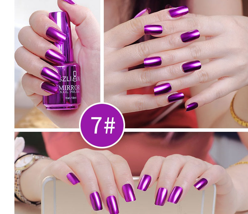 Vernis à Ongles Effet Miroir – 12 Couleurs Chromées & Métalliques 💅✨ Yiwu Ruijia Auto Supplies Co., Ltd.