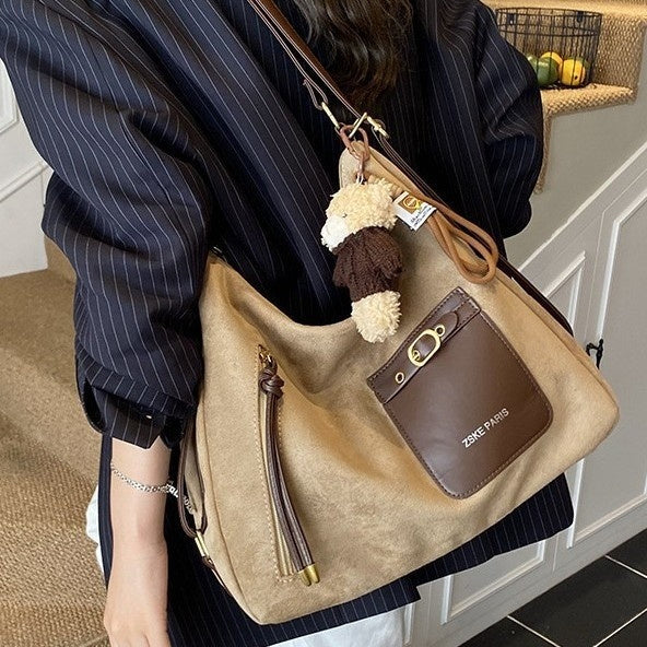 Sac à Main PU Minimaliste Urbain – Patchwork, Porte-Carte, 5 Coloris 👜✨ Yiwu Ruijia Auto Supplies Co., Ltd.