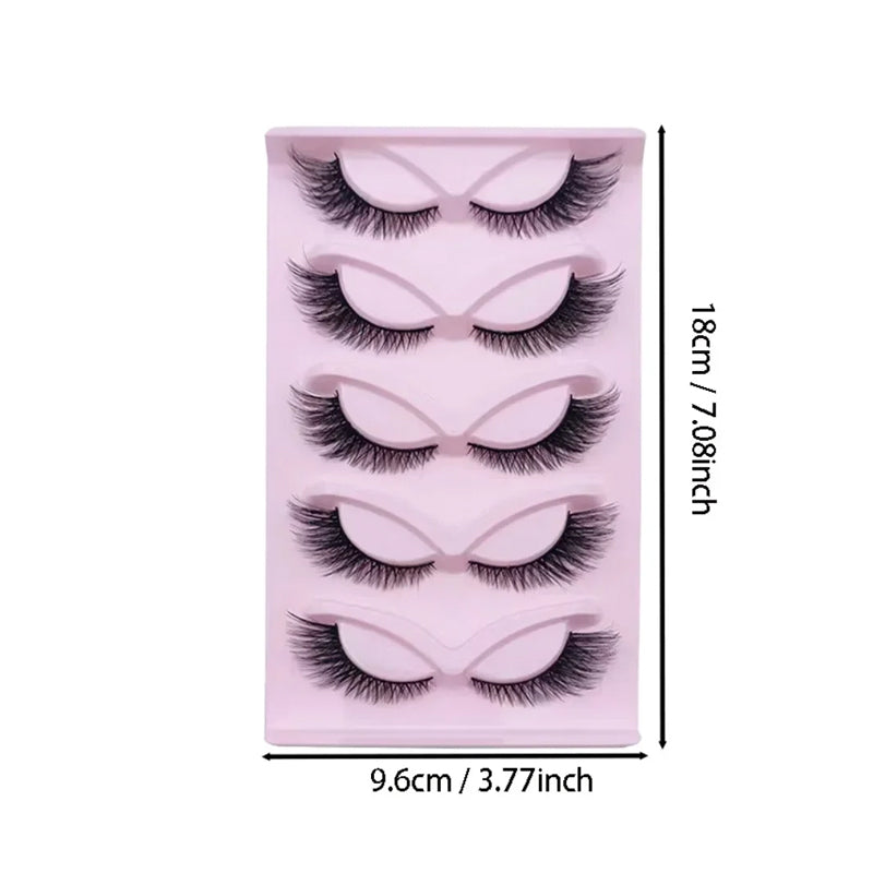 5 Paires Faux Cils Touffus Effet Vison – Volume 3D &amp; Regard Intense 👁️✨ Yiwu Ruijia Auto Supplies Co., Ltd.