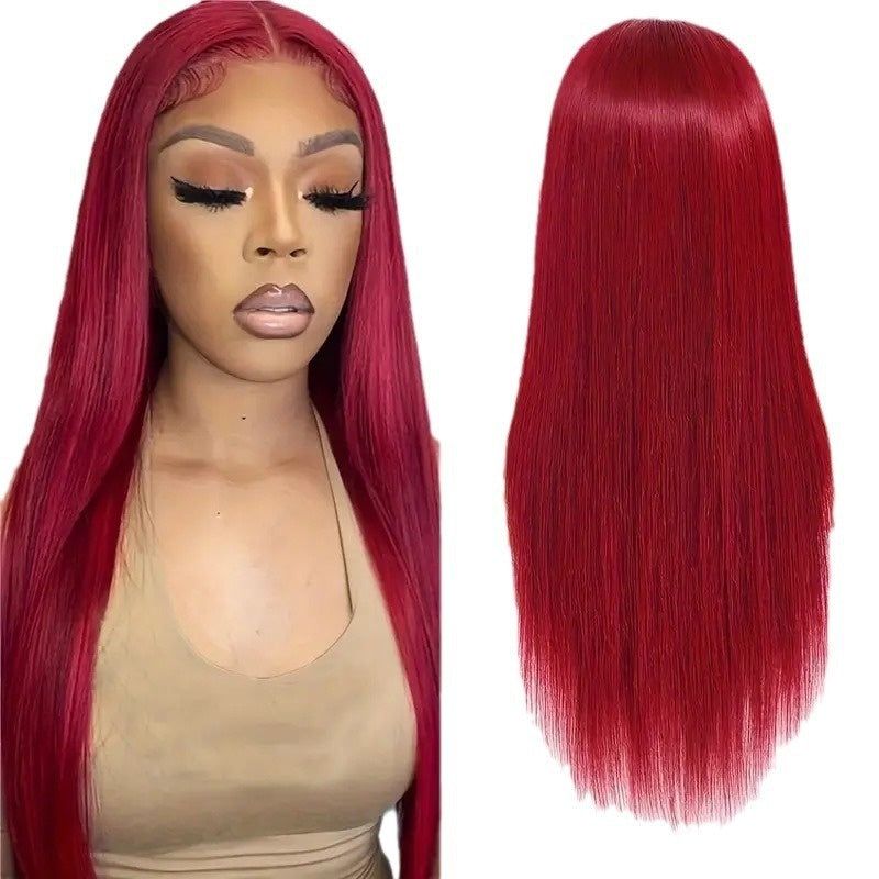 Perruque Longue Lisse – 8 Longueurs, 9 Coloris, Style Célébrité 💇♀️✨ Yiwu Ruijia Auto Supplies Co., Ltd.