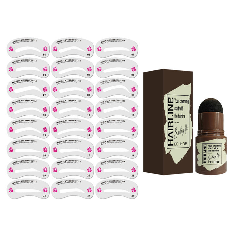 Kit Sourcils Parfaits – Poudre Tampon Air Cushion, 4 Teintes & Pochoirs 💄✨ Yiwu Ruijia Auto Supplies Co., Ltd.