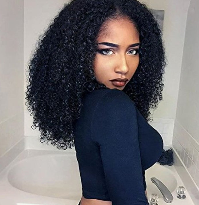 Perruque Courte Bouclée – 16 Pouces, Fibres Haute Température, Filet Rose 💇♀️✨ Yiwu Ruijia Auto Supplies Co., Ltd.