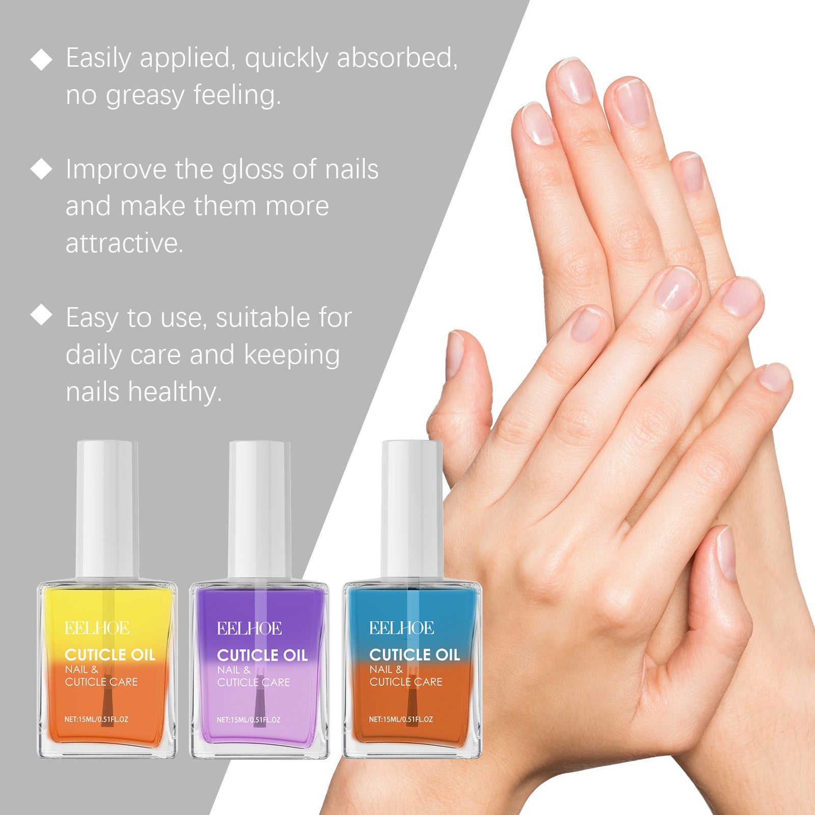 💅 Huile pour Cuticules Double Action – Hydratation &amp; Renforcement des Ongles Yiwu Ruijia Auto Supplies Co., Ltd.