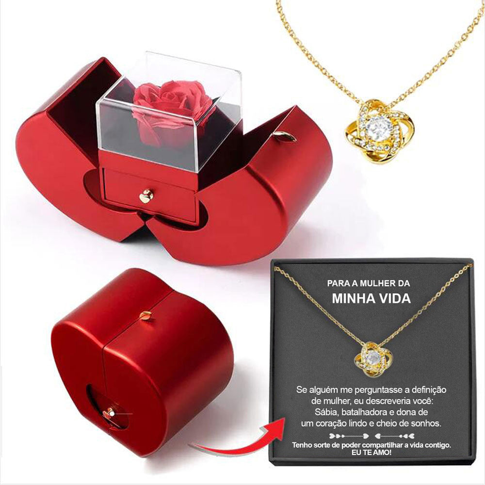 Coffret Bijoux avec Rose Préservée – Cadeau Féminin Éternel pour Anniversaire, Saint-Valentin et Mariage Yiwu Ruijia Auto Supplies Co., Ltd.