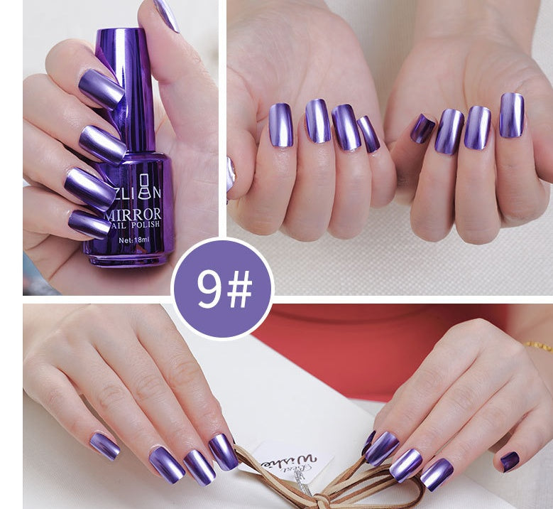 Vernis à Ongles Effet Miroir – 12 Couleurs Chromées & Métalliques 💅✨ Yiwu Ruijia Auto Supplies Co., Ltd.