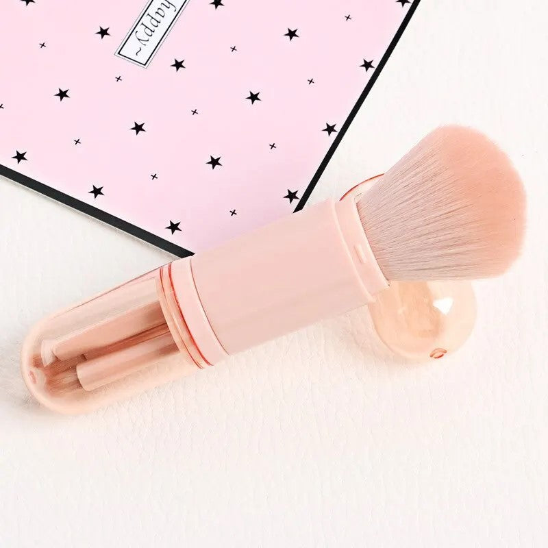 Kit 4 Pinceaux Maquillage Portable – Bouchons Protection &amp; Idéal Voyage 🖌️✨ Yiwu Ruijia Auto Supplies Co., Ltd.