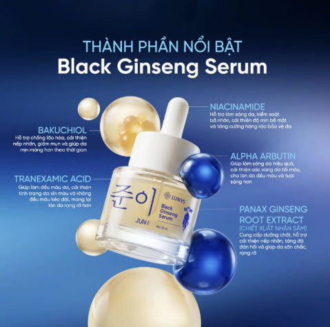 Sérum au Ginseng Noir – Éclat, Anti-Taches &amp; Peau Lissée, 20ml 🖤✨ Yiwu Ruijia Auto Supplies Co., Ltd.